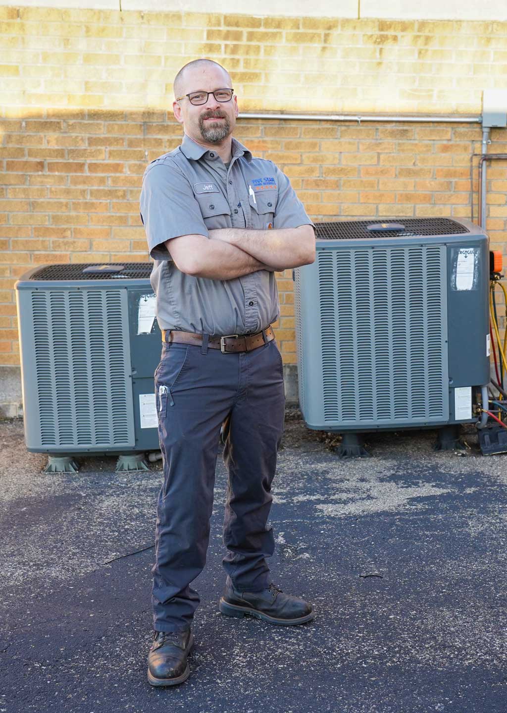 tech with homeowner