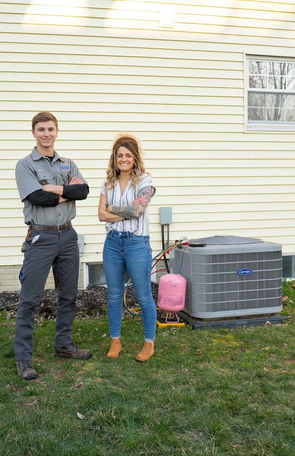tech with homeowner